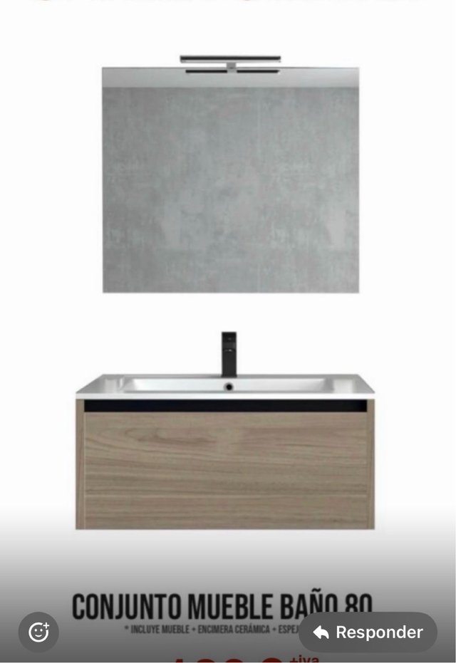 Mueble de baño con espejo