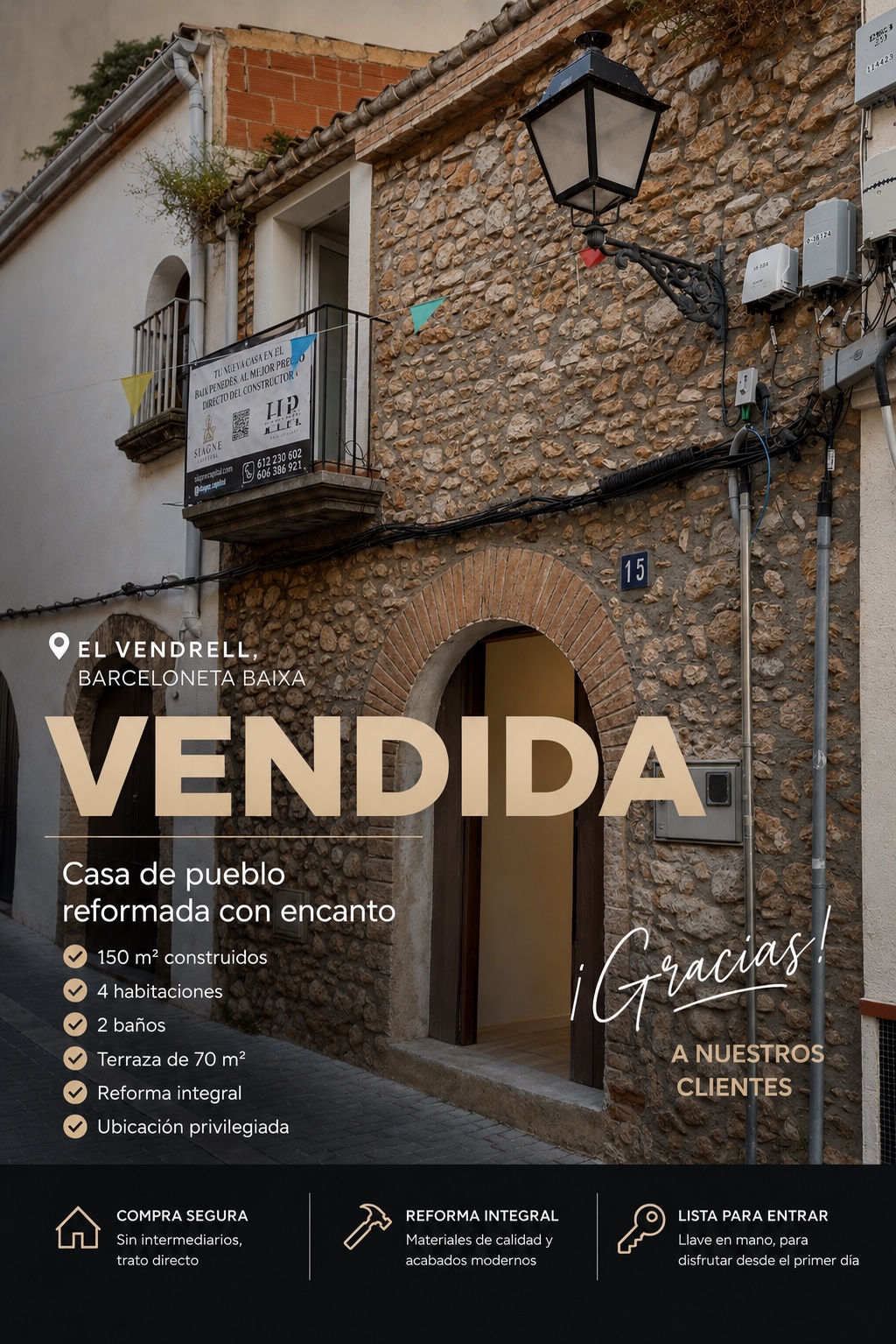 Barceloneta Baixa · Vendida