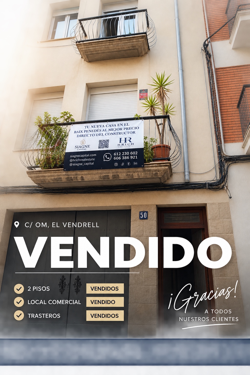 Carrer Om · Dos viviendas · Vendida